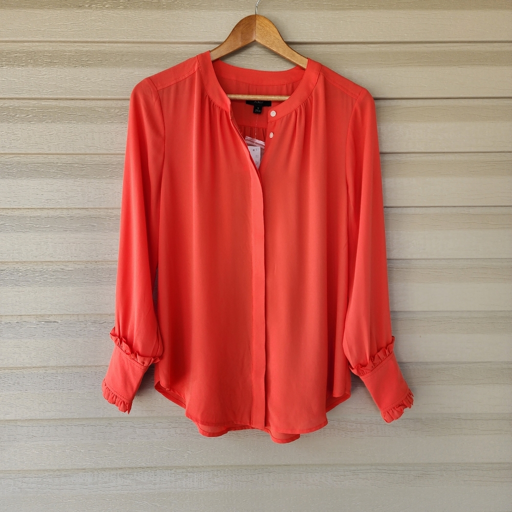 J. Crew women's orange blouse